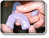 Fill Mouthguard Tray With Putty